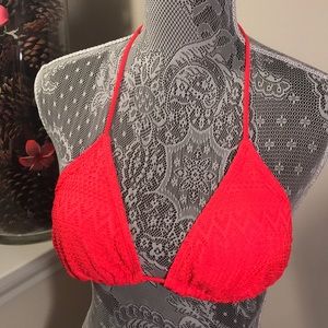 NO BOUNDARIES “GlowOrange” Eyelet/Cut-OutBikiniTop